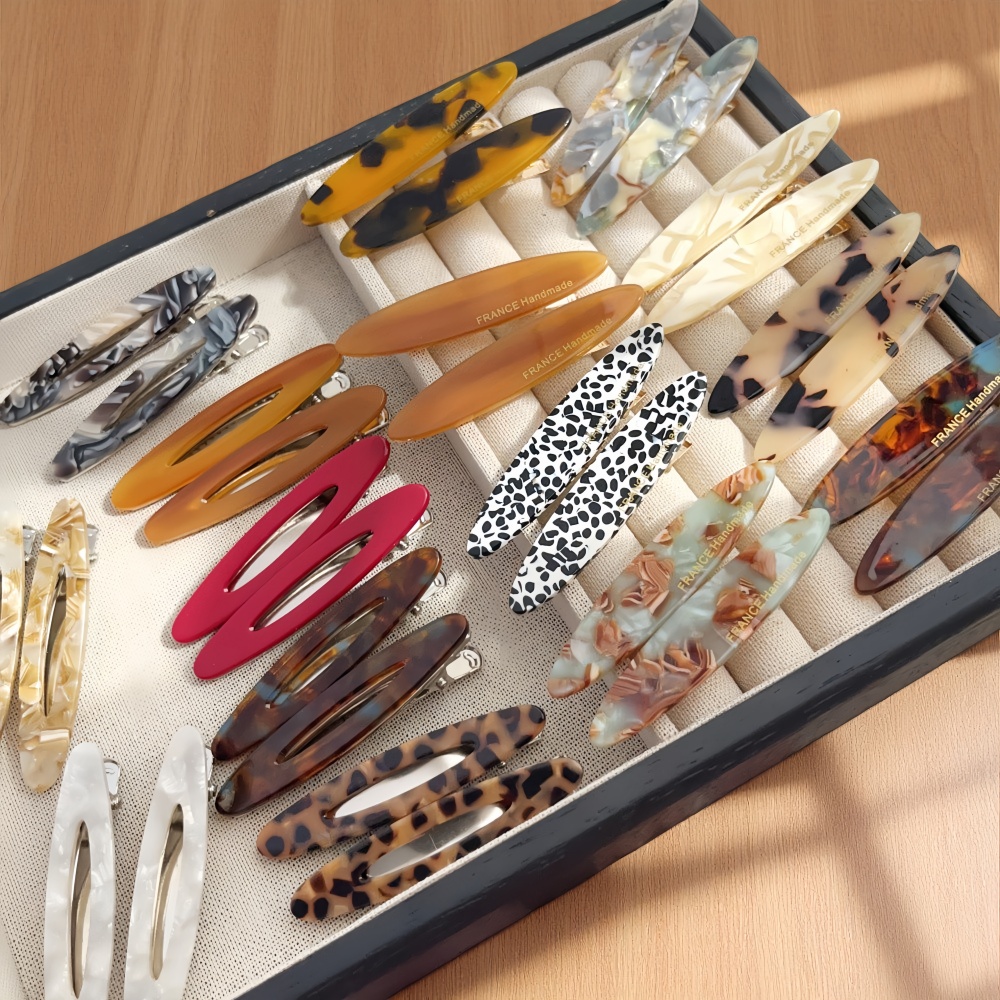 Bobby Pin Bulk - 2 szt./zestaw Eleganckie owalne wsuwki do