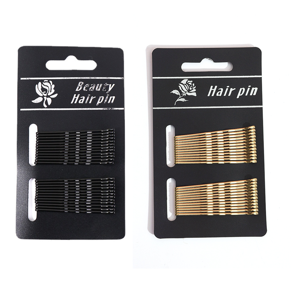 Bobby Pin Bulk - 24 sztuk/zestaw czarne szpilki wielofunkcyjne antypoślizgowe