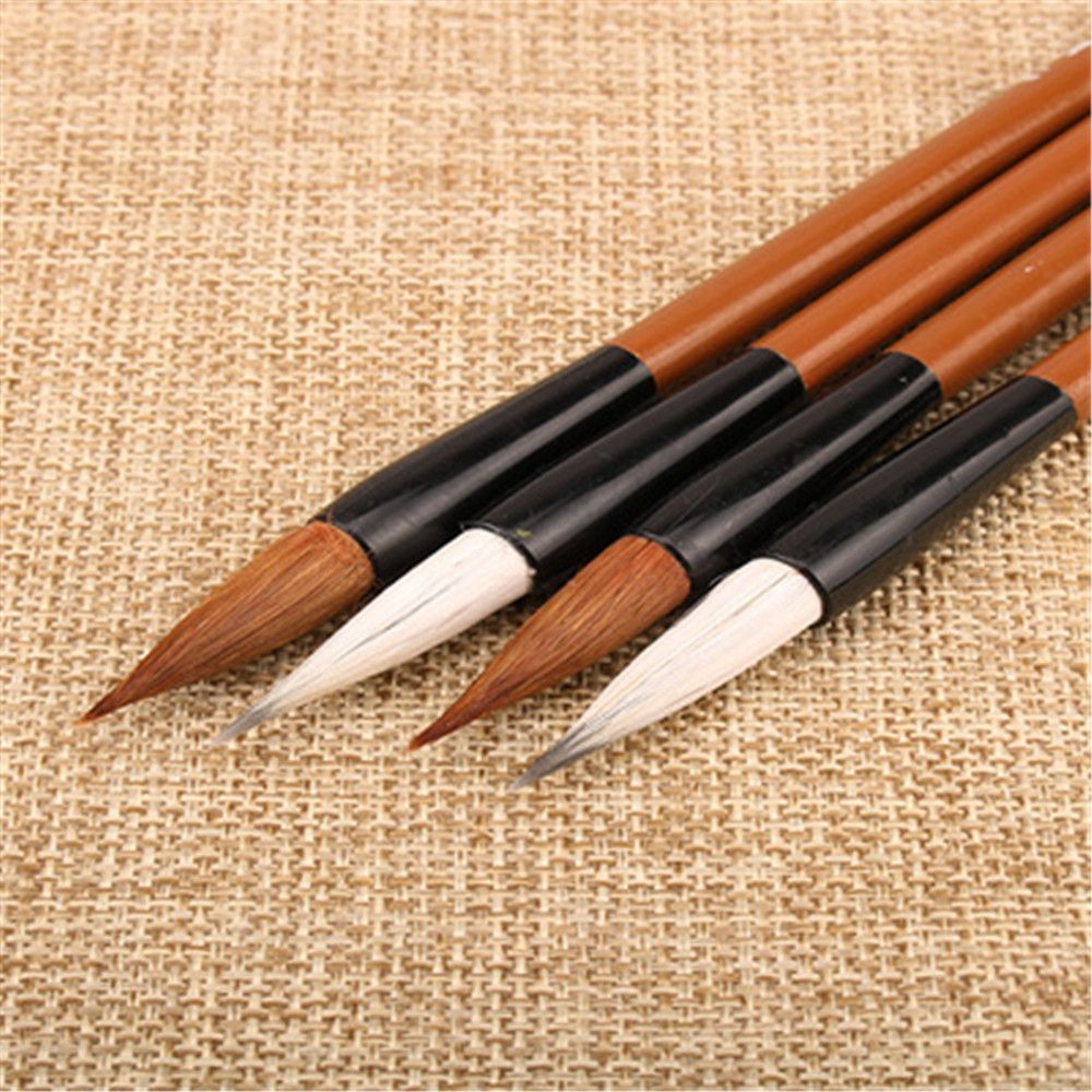 Bamboo Hair Brush - 6 sztuk/zestaw Pędzle do malowania z