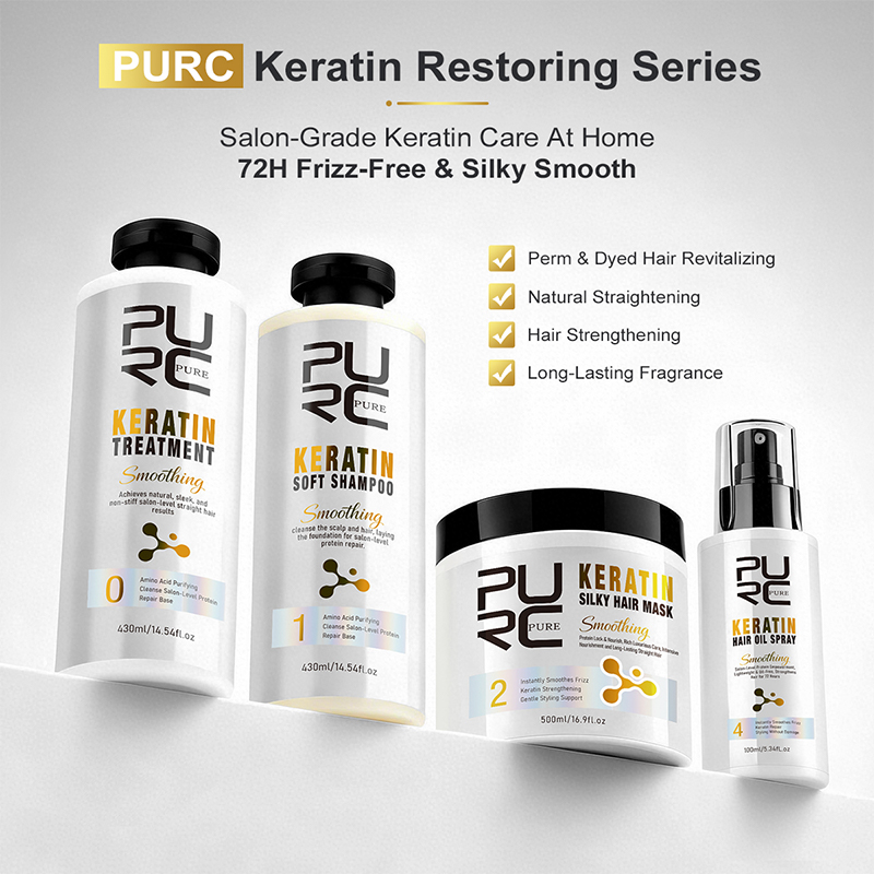 Hair Care Keratin Treatment - Zestaw do pielęgnacji włosów z keratyną