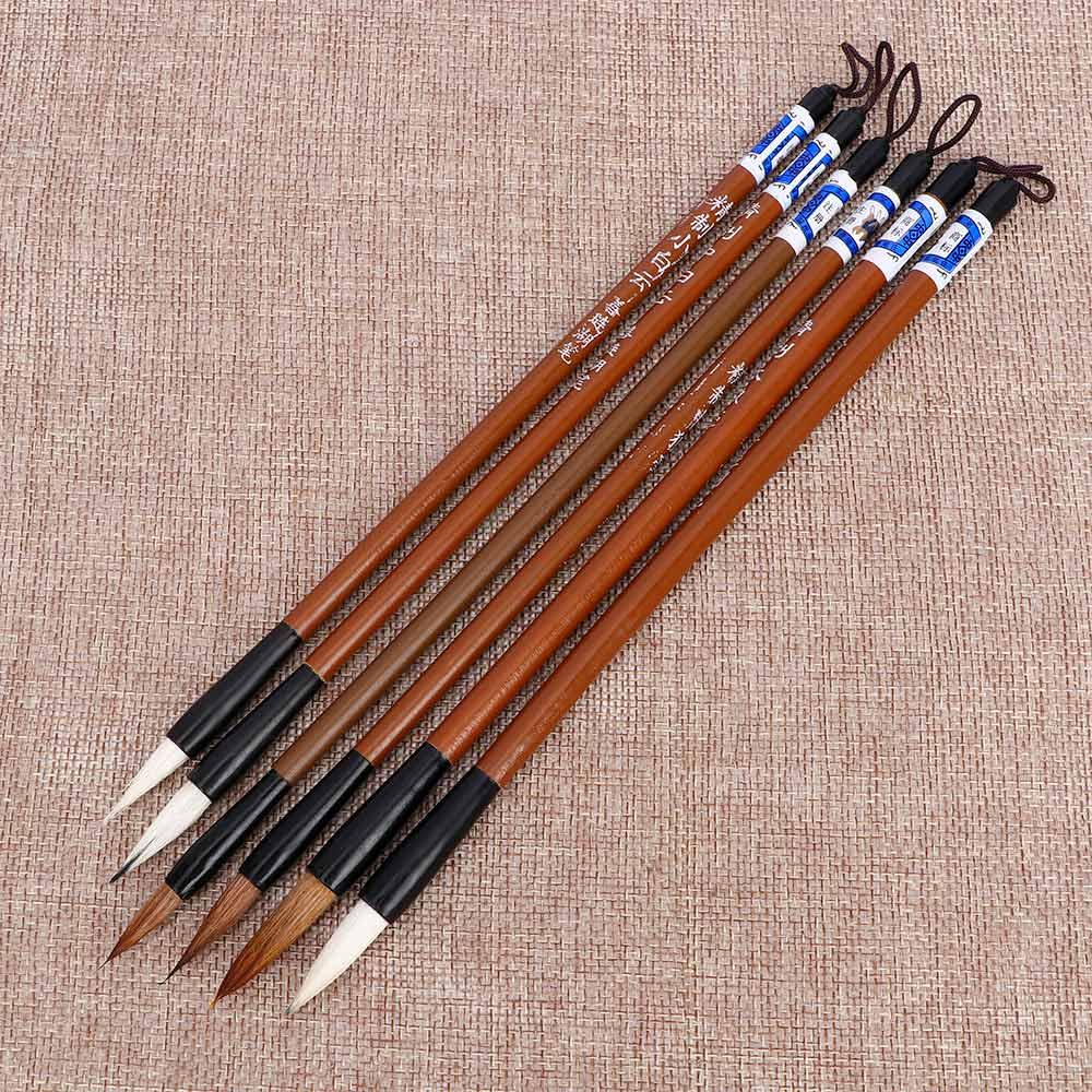 Bamboo Hair Brush - Praktyczny pędzel do kaligrafii, bambusowy tradycyjny
