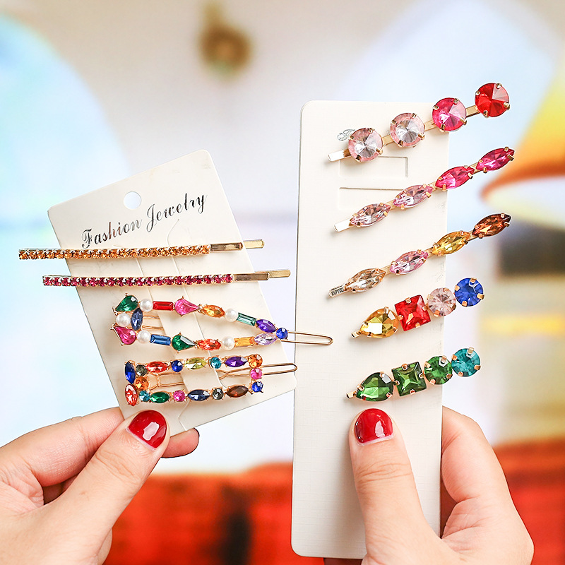 Bobby Pin Bulk - 2020 nowy Multicolor Crystal Fashion spinki