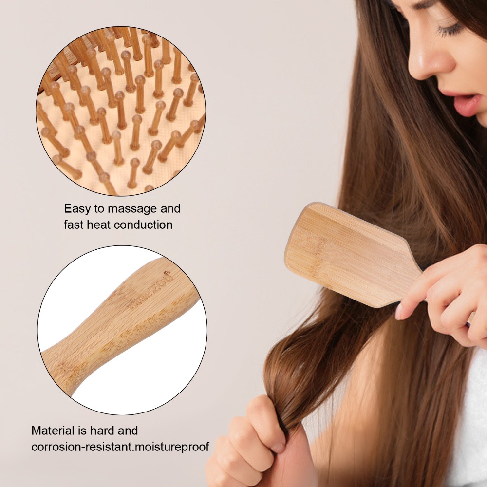 Delikatna bambusowa szczotka d – Bamboo Hair Brush recenzja i cena