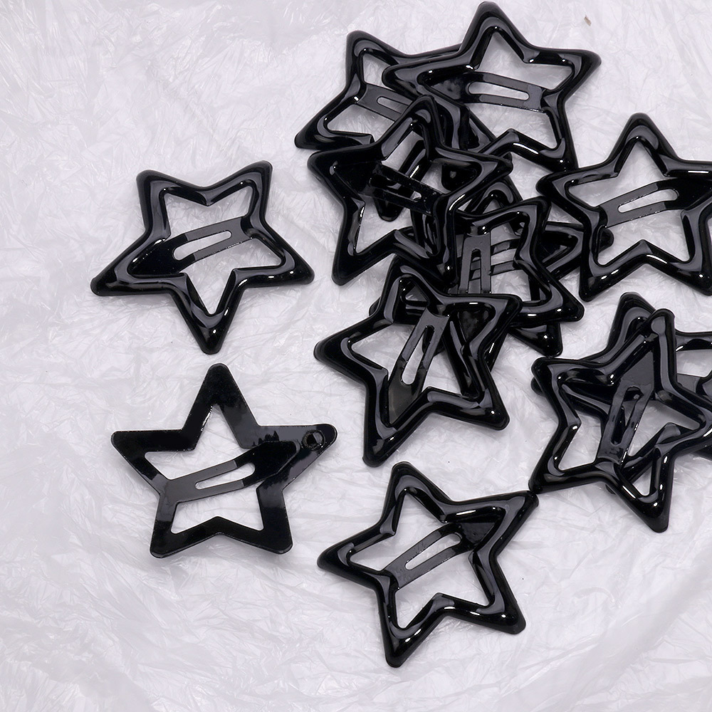 Y2K Girls Black and Grey Star  – Bobby Pin Bulk recenzja i cena
